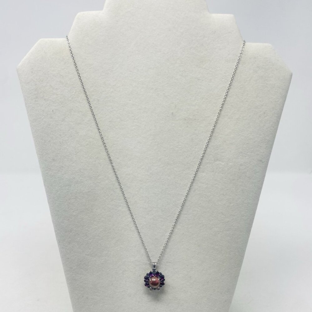 Shop LC Kennedy Range Mookaite/Orissa Rhodolite Garnet/Diamond Pendant 5229